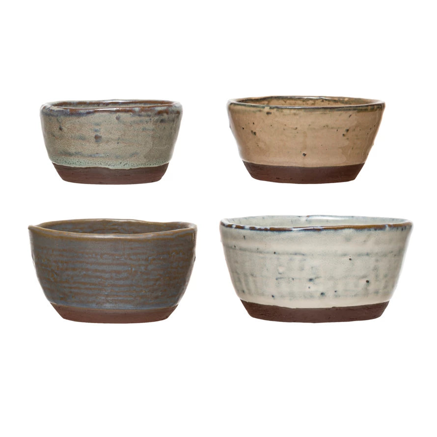REACTIVE GLAZE STONEWARE BOWL SET