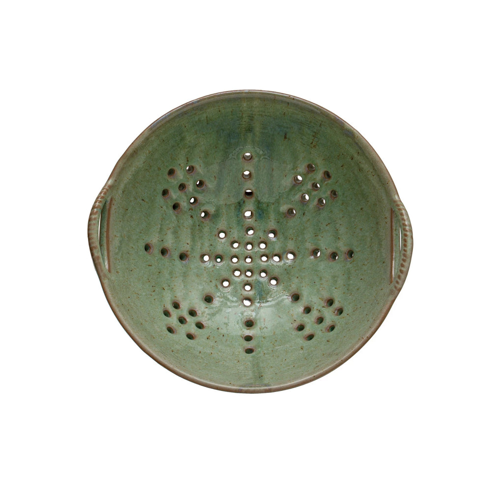AQUA BERRY BOWL WITH HANDLES