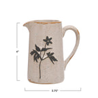 6 OZ FLOWER CREAMER