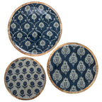 ENAMELED MANGO WOOD TRAYS