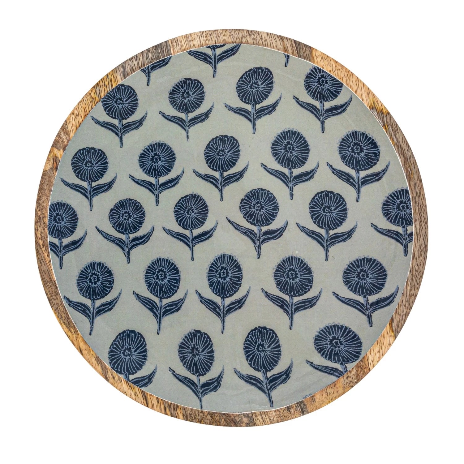 ENAMELED MANGO WOOD TRAYS