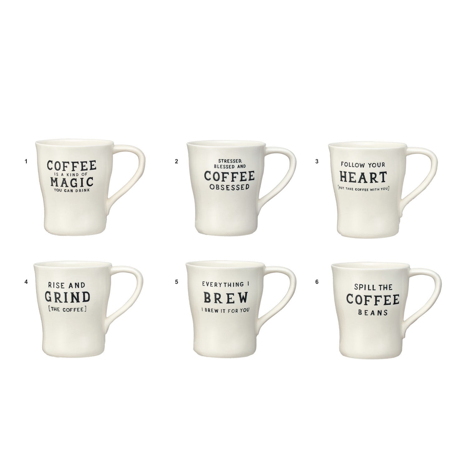 COFFEE SAYINGS MUG