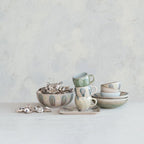 HAND-PAINTED STONEWARE BOWL