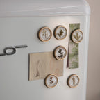 NATURAL BOTANICAL RESIN CONVEX MAGNETS