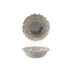 STONEWARE FLOWER SHAPED BOWL