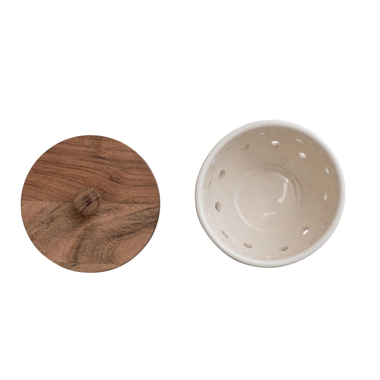 STONEWARE GARLIC/ONION KEEPER