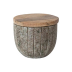 CARVED MARBLE CONTAINER