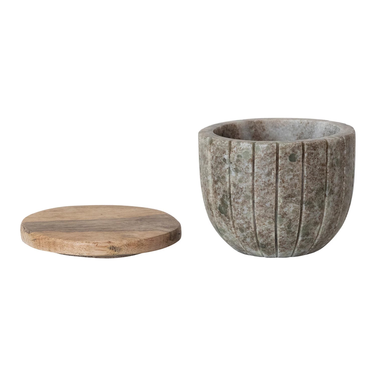 CARVED MARBLE CONTAINER