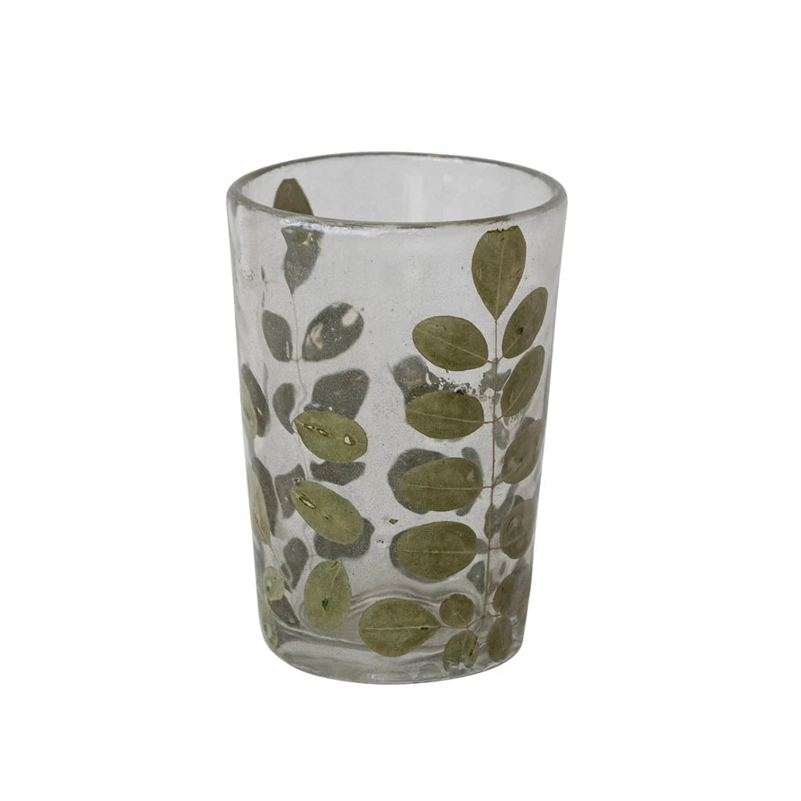 MORINGA LEAF TEALIGHT HOLDER TALL