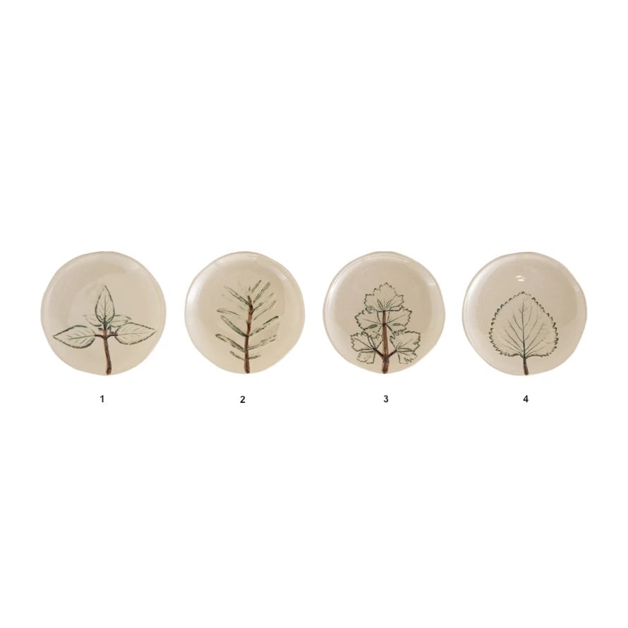 BOTANICAL STONEWARE DISH
