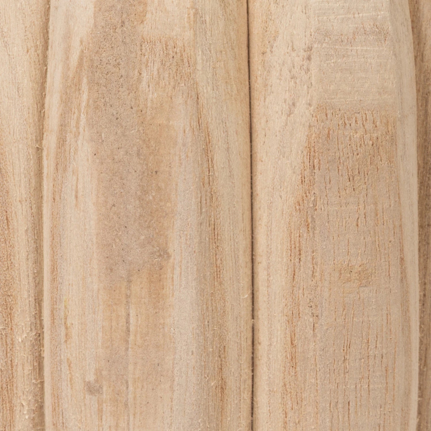 CARVED WOOD VASE SHORT