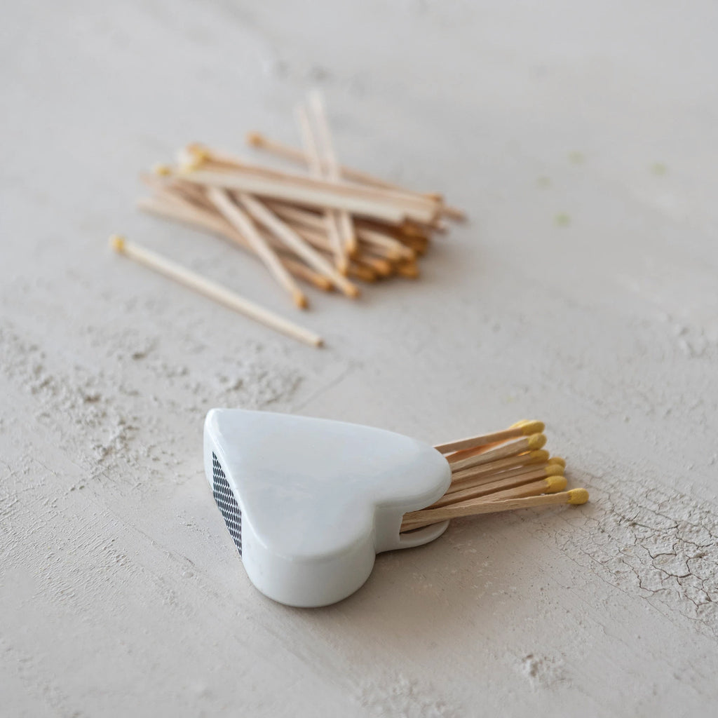 HEART SHAPED MATCH HOLDER
