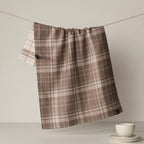 GEOMETRY LUXE KITCHEN TOWEL - OAT PLAID