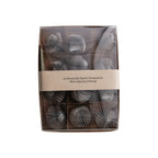 Recycled Paper Honeycomb Ornaments w/ DIY Garland String, Boxed Set of 13