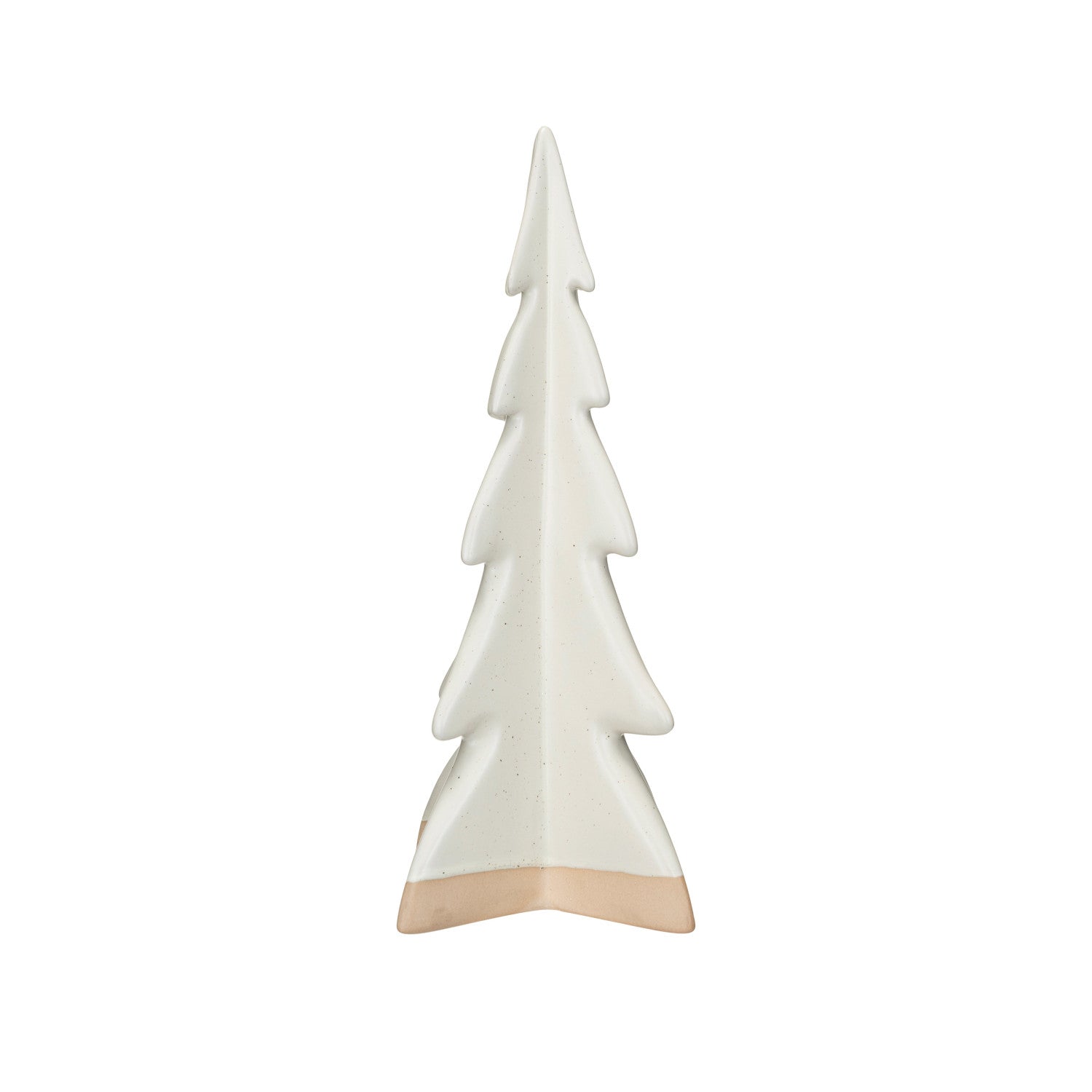 Stoneware Tree, Reactive Glaze, Cream Color & Unglazed (Each One Will Vary)