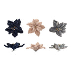 LARGE FAUX POINSETTIA ORNAMENT