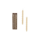 Unscented Taper Candles with 3D Dots in Box, Set of 2