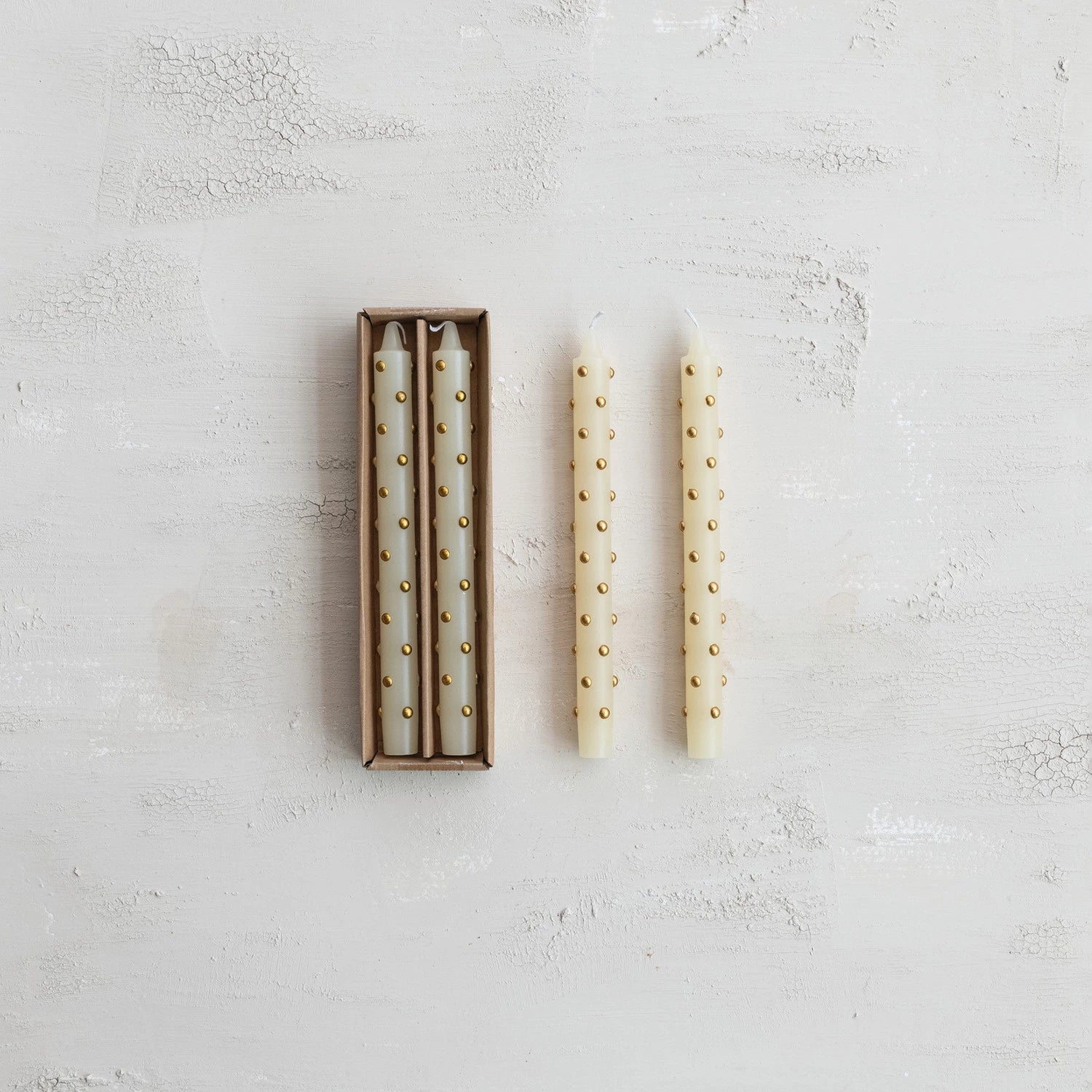 3D DOT TAPER CANDLES
