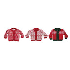Fair Isle Knit Baby Sweater, 3 Styles (0-3M, 3-6M, 6-9M)