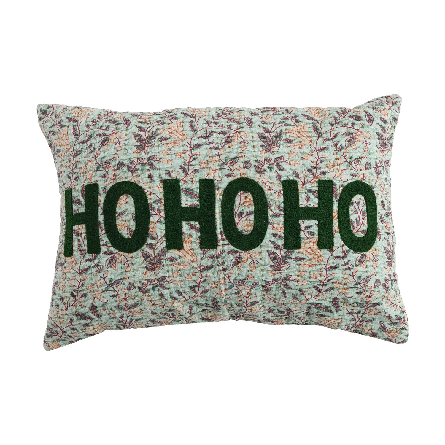 Voile Pillow with Suzani Pattern, Hand-Embroidered