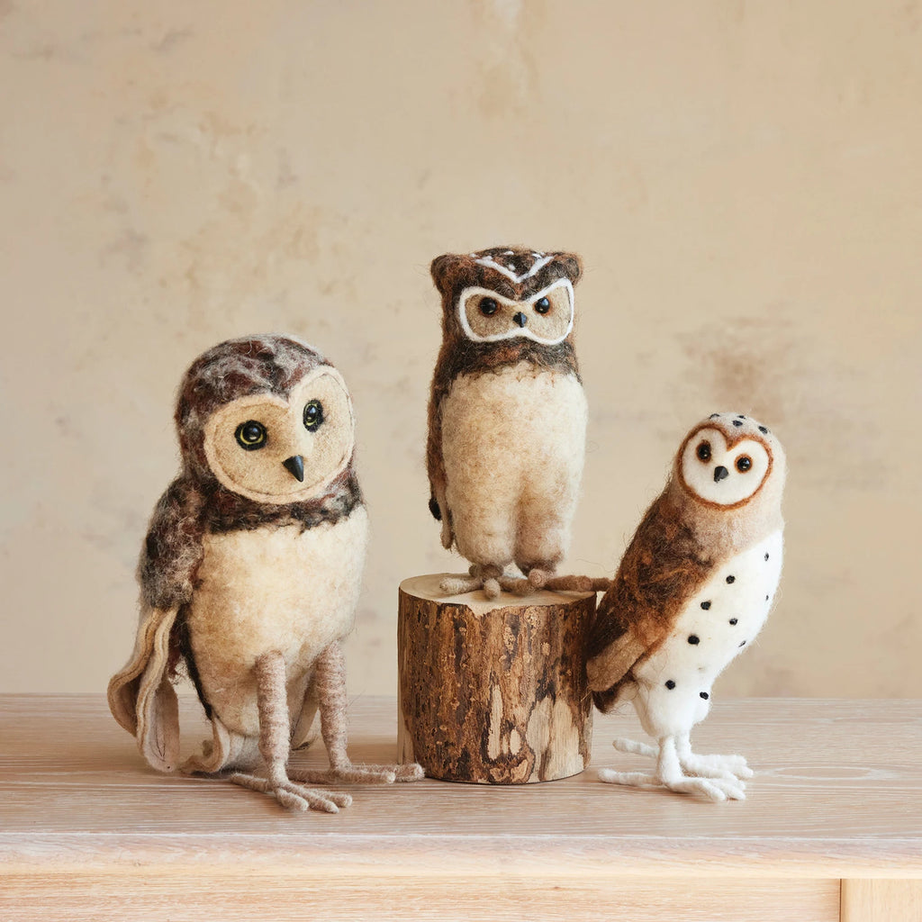WOOL FELT BURROWING OWL