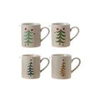 12 OZ. HAND-PAINTED STONEWARE MUG